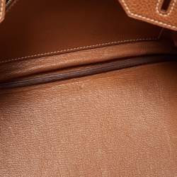 Hermes Gold Togo Leather Palladium Finish Birkin 30 Bag