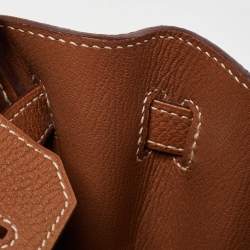 Hermes Gold Togo Leather Palladium Finish Birkin 30 Bag