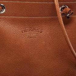 Pre Owned Hermes Fauve Leather Barenia Faubourg Mini Aline Bag