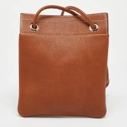 Pre Owned Hermes Fauve Leather Barenia Faubourg Mini Aline Bag