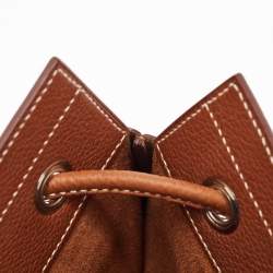 Pre Owned Hermes Fauve Leather Barenia Faubourg Mini Aline Bag