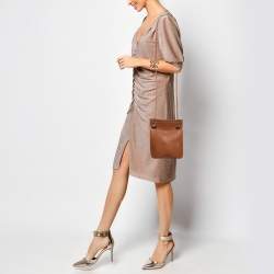 Pre Owned Hermes Fauve Leather Barenia Faubourg Mini Aline Bag