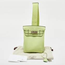 Hermes Vert Absinthe Togo Leather Hac A Dos PM Backpack