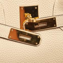Hermes Trench Togo Leather Gold Finish Birkin 30 Bag