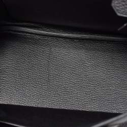 Pre Owned Hermes Black Togo Leather Palladium Finish Birkin 25 Bag