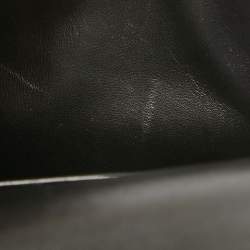 Pre Owned Hermes Noir Epsom Leather Palladium Finish Mini Kelly II Sellier 20 Bag