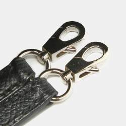 Pre Owned Hermes Noir Epsom Leather Palladium Finish Mini Kelly II Sellier 20 Bag