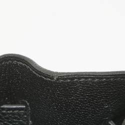 Hermes Noir Togo Leather Palladium Finish Birkin 30 Bag