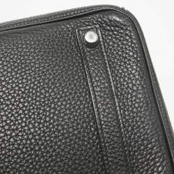 Hermes Noir Togo Leather Palladium Finish Birkin 30 Bag