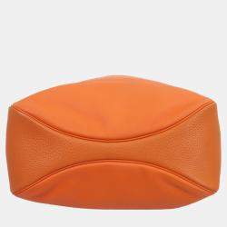 Hermes Orange/Brown Swift and Clemence Leather Virevolte 29 Bag
