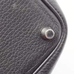 Hermes Black Togo Leather Picotin Lock 18 Bag