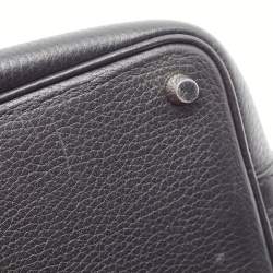 Hermes Black Togo Leather Picotin Lock 18 Bag