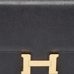 Hermes Black Epsom Leather Constance Elan Bag