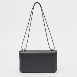 Hermes Black Epsom Leather Constance Elan Bag