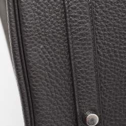 Hermes Noir Togo Leather Palladium Finish Birkin 35 Bag 