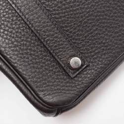 Hermes Noir Togo Leather Palladium Finish Birkin 35 Bag 