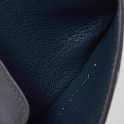 Pre Owned Hermès Vert Cypres/Vert Amande/Blanc Evercolor/Chevre Mysore/Swift Leather Les Petits Chevaux Card Case