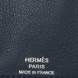 Pre Owned Hermès Vert Cypres/Vert Amande/Blanc Evercolor/Chevre Mysore/Swift Leather Les Petits Chevaux Card Case
