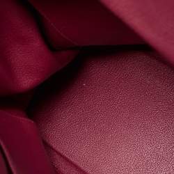 Pre Owned Hermes Tosca Taurillon Clemence Leather Palladium Finish Kelly Retourne 35 Bag