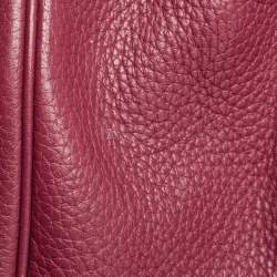 Pre Owned Hermes Tosca Taurillon Clemence Leather Palladium Finish Kelly Retourne 35 Bag