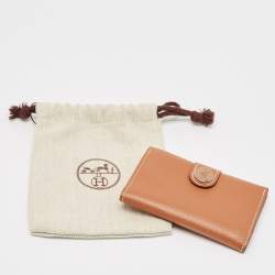 Hermès Gold Evercolor Leather R.M.S Card Holder