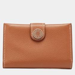 Hermès Gold Evercolor Leather R.M.S Card Holder
