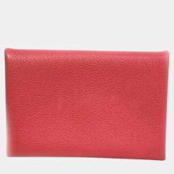 Hermes Calvi Leather Card Holder