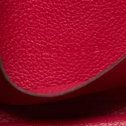 Hermes Framboise/Rouge Sellier Evercolor Leather Constance Slim Wallet