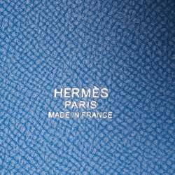 Hermes Bleu Zellige/Bleu Encre/Rouge Epsom Leather Picotin Lock Tressage 18 Bag