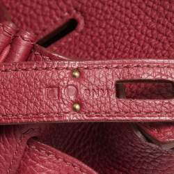Hermes Rubis Togo Leather Gold Finish Birkin 35 Bag