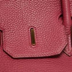 Hermes Rubis Togo Leather Gold Finish Birkin 35 Bag
