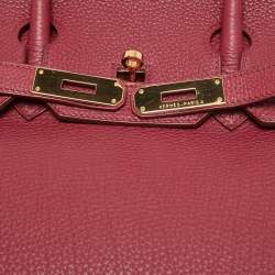 Hermes Rubis Togo Leather Gold Finish Birkin 35 Bag