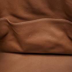 Hermes Gold Taurillon Clemence Leather Gold Finish Birkin 35 Bag