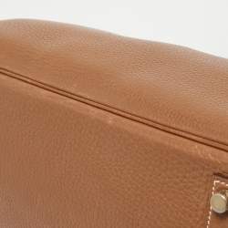 Hermes Gold Taurillon Clemence Leather Gold Finish Birkin 35 Bag