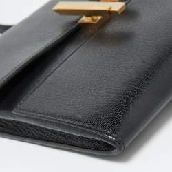 Pre Owned Hermès Black Chevre De Coromandel Leather Cinhetic To Go Bag