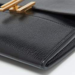 Pre Owned Hermès Black Chevre De Coromandel Leather Cinhetic To Go Bag