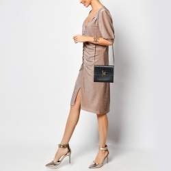 Pre Owned Hermès Black Chevre De Coromandel Leather Cinhetic To Go Bag