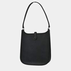 Pre Owned Hermes Black Epsom Evelyne TPM Handbag