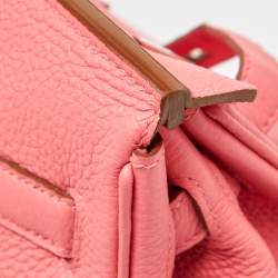 Hermès Rose Lipstick Togo Leather Palladium Hardware Birkin 30 Bag