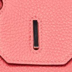 Hermès Rose Lipstick Togo Leather Palladium Hardware Birkin 30 Bag