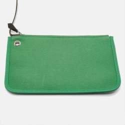 Pre Owned Hermes Bambou/Kaki Toile and Vache Hunter Herbag Zip 31 Bag