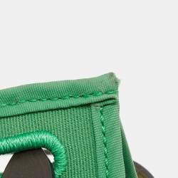 Pre Owned Hermes Bambou/Kaki Toile and Vache Hunter Herbag Zip 31 Bag