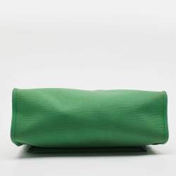 Pre Owned Hermes Bambou/Kaki Toile and Vache Hunter Herbag Zip 31 Bag