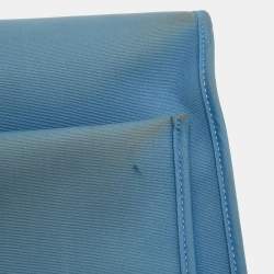 Hermes Bleu Izmir/Natural Toile and Vache Hunter Herbag Zip 31 Bag