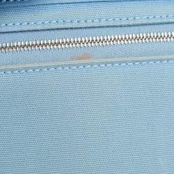 Hermes Bleu Izmir/Natural Toile and Vache Hunter Herbag Zip 31 Bag