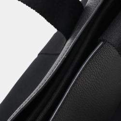 Hermes Valparaiso MM Canvas Leather Tote Bag Black Canvas