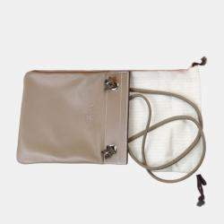 Hermes Aline Mini Shoulder Bag Grey Leather