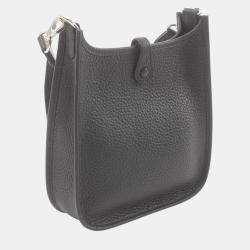 Hermes Evelyne TPM Amazon Shoulder Bag Black Leather