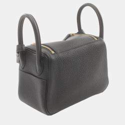 Hermes Lindy Mini Shoulder Bag Black Leather