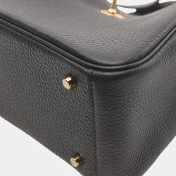 Hermes Lindy Mini Shoulder Bag Black Leather